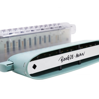 KB-12 Chromatic 12-Hole Kongsheng Professional Harmonica with Phosphor Bronze Reed Fast Assembly Tone C ABS+Metal Body