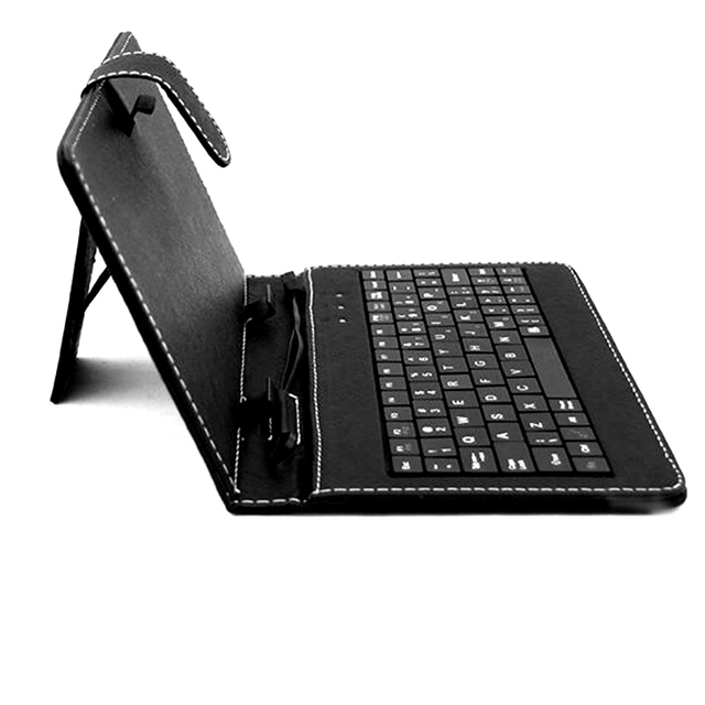Cheap 10inch 8 Inch OTG Cable Wired Tablet PC Keyboard Case With Stand Micro USB