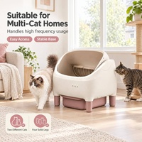 Pour chats, meubles esthétiques ronds, bac à litière pour chat, fabrication sur mesure, vente en gros OEM