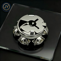 Boutons de manchette fantaisie en laiton JINYU pour chemises femme, plaqué nickel sans allergène, décorés de strass en forme de fleur