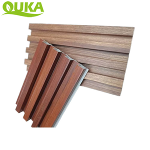 Gỗ hạt Veneer WPC Hội Đồng Quản trị tường lưới tản nhiệt Bảng điều chỉnh trong nhà nền trang trí cho khách sạn hộ gia đình rãnh thiết kế tường Bảng điều khiển dự án - Product Image 4