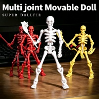 Figura de acción articulada con múltiples puntos de movimiento, esqueleto humano flexible DIY, muñeco de juguete para colección, regalo, decoración del hogar