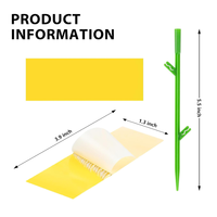 Prix bon marché 60 pièces champignon moucherons attraper piège carte papier carton jaune collant piège à mouches