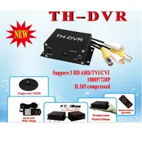 TH-DVR AHD TVI CVI 1080P/720P 128 Go Grande capacité de stockage Carte TF/SD Mini DVR H.265 pour caméra CCTV USB Enregistreur vidéo Télécommande