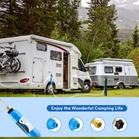 Filter air Inline RV canggih dengan pelindung selang fleksibel penting untuk air minum Alkaline segar untuk berkemah luar ruangan