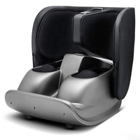Circulation sanguine Machine de Massage des pieds Compression d'air électrique Masseur de pieds Noir Pliable Réflexologie des pieds 15 minutes 365 jours