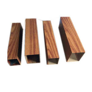 <span class=keywords><strong>Tube</strong></span> en aluminium à texture bois décorative, <span class=keywords><strong>tube</strong></span> en aluminium extrudé, fourniture d'usine pour <span class=keywords><strong>la</strong></span> décoration de meubles - Product Image 1