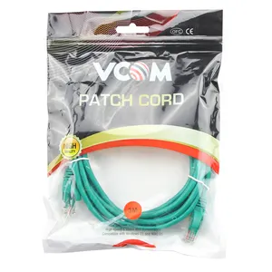 Vcom UTP CAT5E Mạng vá dây <span class=keywords><strong>0.5</strong></span> <span class=keywords><strong>CCA</strong></span> LAN Cáp Ethernet với RJ45 cắm không được che chở - Product Image 1