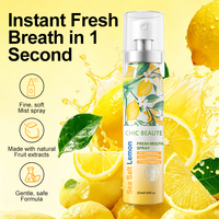 CHIC BEAUTE Spray d'hygiène buccale à marque privée, Sel Marin Citron, Spray Rafraîchissant pour la Bouche