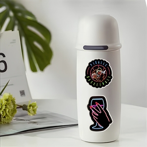 Autocollants en vinyle destructibles personnalisés en forme d'œuf colorés, autocollants holographiques noirs pour graffitis - Product Image 6