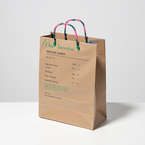 ถุงกระดาษคราฟท์พิมพ์ลายแบบกำหนดเองรีไซเคิลได้และเป็นมิตรกับสิ่งแวดล้อมสำหรับเสื้อผ้าอาหารของขวัญสำหรับนำไปด้วยโลโก้ของคุณเอง - Product Image 2