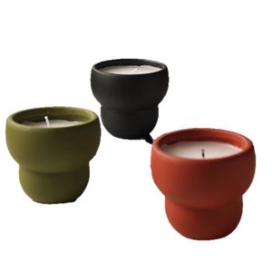 Scented Candles Round Cup-Shaped Soybean Mixed <b>Wax</b> Home Decoration Bedroom Decor 1 Wick <b>Machine</b>-Made - Product Image 2