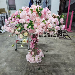 Piante artificiali di colore alberi di ciliegio per la decorazione di nozze sul tavolo - Product Image 1