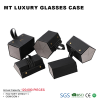 Étui à lunettes de soleil portable de luxe en cuir PU souple et écologique, tendance, avec logo personnalisé, 2 à 6 emplacements, sac à lunettes