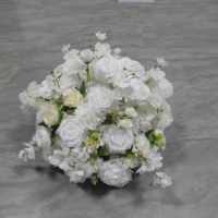 Décoration de table de mariage de haute qualité, centre de table, équipement d'événementiel, décoration, boule de fleurs artificielles en soie synthétique
