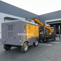 Compresseurs d'air mobiles portatifs de 25Bar pour des plates-formes de forage de mine de puits