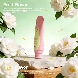 Pasta Dental Herbal Anticaries para Niños con Limpieza Profunda - Sabor a Durazno |   Cuidado Dental Seguro y <span class=keywords><strong>Sin</strong></span> Flúor para Uso Doméstico - Product Image 4