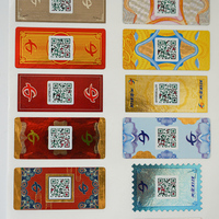 Étiquette auto-adhésive biodégradable de sécurité en feuille d'estampage à chaud personnalisé autocollant d'étiquette de code QR de sceau de cigarette de tabac authentique