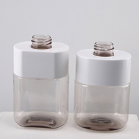 300ml 500ml Vide coloré Presse pompe Plat Carré Shampooing Cosmétiques Conteneur Liquide Main Savon Emballage Bouteilles En Plastique