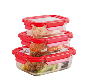 BPA-Free lò vi sóng an toàn Kính Hộp Ăn Trưa leakproof bữa ăn Prep container với máy rửa chén-An toàn nắp bộ lưu trữ nhà bếp - Product Image 5