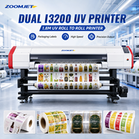 Printer UV Roll to Roll Komersial 1.8m untuk Stiker Film Fleksibel