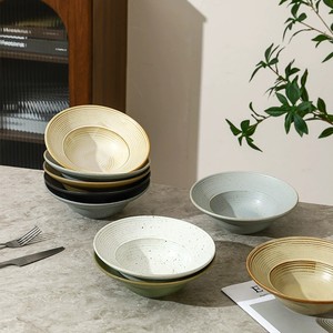 Vente en gros de bols à soupe profonds en poterie artisanale, vaisselle de cuisine et de restaurant, bols à pâtes et à ramen en céramique de 8 pouces, bol à dîner en porcelaine - Product Image 6