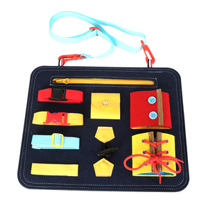 Kleinkind beschäftigt <span class=keywords><strong>Board</strong></span> Montessori Sensory <span class=keywords><strong>Board</strong></span> Spielzeug Baby lernen, Spielzeug zu kleiden Kinder pädagogisches Lernspiel zeug - Product Image 1
