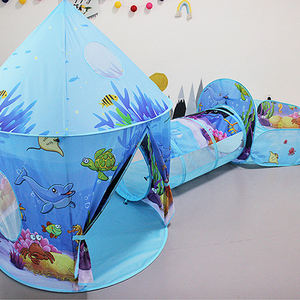 Niño al aire libre Snowfield Nail Three-season Tent Garden Auto Starter Play House 3PC Ocean World Kids Ball Pit Tunnel Toddlers Play - Product Image 6