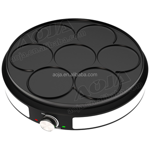 AOJA 2 en 1 Crêpière électrique antiadhésive, machine à crêpes et à pancakes, machine de cuisson avec bouton de contrôle de la température <span class=keywords><strong>1500W</strong></span> - Product Image 2