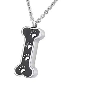 Kişiselleştirilmiş paslanmaz çelik köpek kemik anıt kolye kolye çerçeve ayarı kakma kremasyon takı <span class=keywords><strong>Ashes</strong></span> için hayvanın külleri - Product Image 1