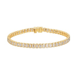 SGARIT custom 3mm-6mm 18k pure gold lab grown diamond tennis bracelet Jewelry size 16-26 inch <b>for</b> women <b>men</b> gift anniversary - Product Image 1