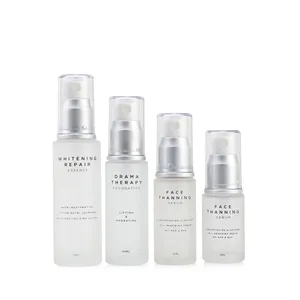 Hohe qualität 30ml leere glas flasche 1 unzen 2 unzen 3 unzen 4 unzen 5 unzen milchglas flaschen boston runde spray für parfüm