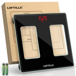 ब्रांड आउटलेट 260 मिमी सरल डिजाइन बॉडी वजन पैमाने पर एलईडी डिस्प्ले सटीक बाथरूम वजन की निकासी बिक्री - Product Image 2