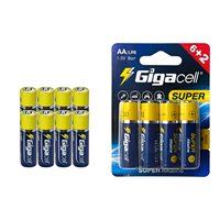 Piles AA, 1,5 V, piles alcalines haute performance double AA pour claviers, horloges, jouets, télécommandes (durée de conservation de 5 ans)