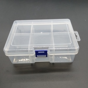 Contenedor de almacenamiento de plástico duradero de estilo de moda de plástico cuadrado a prueba de agua de PP de 6 compartimentos multiusos - Product Image 1