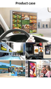 Ip66防水户外数字菜单板4k分辨率液晶电子标牌，用于火车和餐厅，用于电梯 - Product Image 2