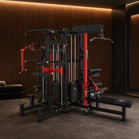 Nouvelle Conception Appareil de Musculation Commercial en Acier Mini Loader 4-en-1 Multi-Station à Poids Chargés par Broches pour Exercices des Jambes REYK 150kg