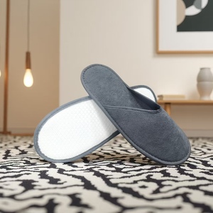 Pantofole Monouso in Microfibra per <span class=keywords><strong>Hotel</strong></span> - Ciabatte da Interno per Ospiti con Suola Antiscivolo, Uso Singolo - Product Image 3