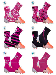 สเตลฟุตบอลอเมริกันปรับแต่งได้สีขาวล้วนมีริบบิ้นสีชมพูสำหรับมะเร็งเต้านม - Product Image 3