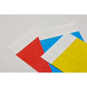 [AnyWristband] Impression de texte personnalisée pour l'image de marque et le contrôle des accès Bracelets TYVEK de couleur unie 25 mm (1 pouce) avec texte personnalisé - Product Image 6