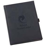 Libreta de Notas Premium Grande de 10x7 Pulgadas, Agenda Diaria Ejecutiva de 24 Horas, Impresión de Logotipo Personalizado, Notas de Reuniones de Negocios