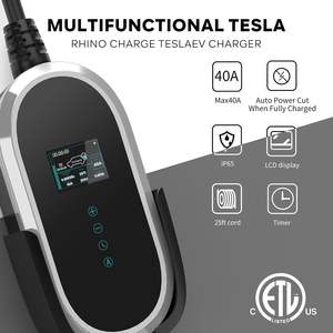 Nuevo Cargador Portátil Inteligente para Vehículos Eléctricos, 40A 9.6KW, Enchufe Doble NEMA para TPE, Cable de 5m IP65, Protección Múltiple, Seguro y Eficiente para Viajes y Hogar - Product Image 4