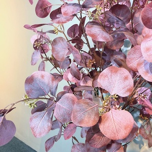 Trong Nhà Trang Trí Nội Thất Giả Bạc Đô La Cây Nhân Tạo 180 Cm Lụa Tiền Cây Bạch Đàn Với Nồi - Product Image 2