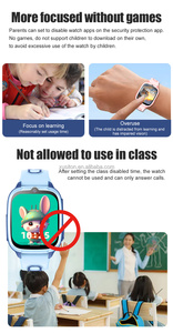 Montre connectée pour enfants OEM 4G avec carte SIM, appel vidéo, caméra, WIFI, localisation LBS, batterie 730 mAh, alarme SOS, calculatrice, <span class=keywords><strong>lampe</strong></span> <span class=keywords><strong>torche</strong></span> D53 - Product Image 5