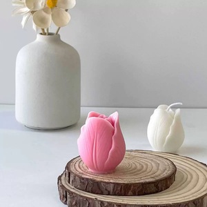 Cetakan Silikon Bunga Tulip, Lilin Aromaterapi, Sabun Buatan Tangan, Fondant, Cetakan Kue Cokelat & Kue untuk DIY - Product Image 3