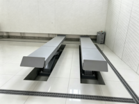 Ciseaux élévateurs plats robustes de 4 tonnes HC126 - Élévateur de véhicule à levage rapide au niveau du sol pour la réparation et l'entretien automobile