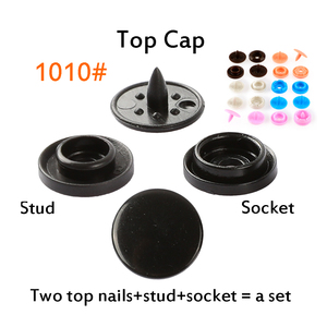 Nuevo producto Botón a presión de plástico blanco Precio de fábrica Herramienta Botones gratis para ropa 1000 Set Hxzy Botón a presión de plástico T5 - Product Image 4