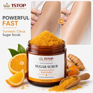 Nouveau produit : Gommage corporel et visage éclaircissant et exfoliant doux à l'amande, au thé <span class=keywords><strong>vert</strong></span>, à la rose et au curcuma - Product Image 1
