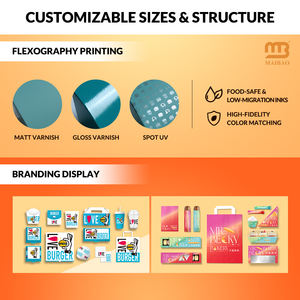 Boîte personnalisée en carton en forme de bateau pour hot-dogs, gaufres, burgers et corndogs, avec couvercles - Product Image 4