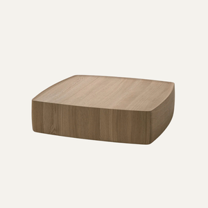 Table basse de luxe en bois massif avec placage en chêne, mobilier contemporain pour salon - Product Image 1